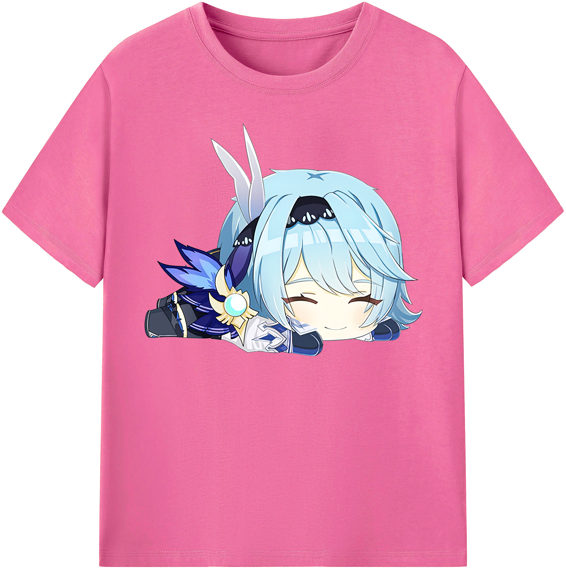 げんし神 优菈 ゆうら genshin Yūra レディースカジュアルプリントTシャツ（綿100％）